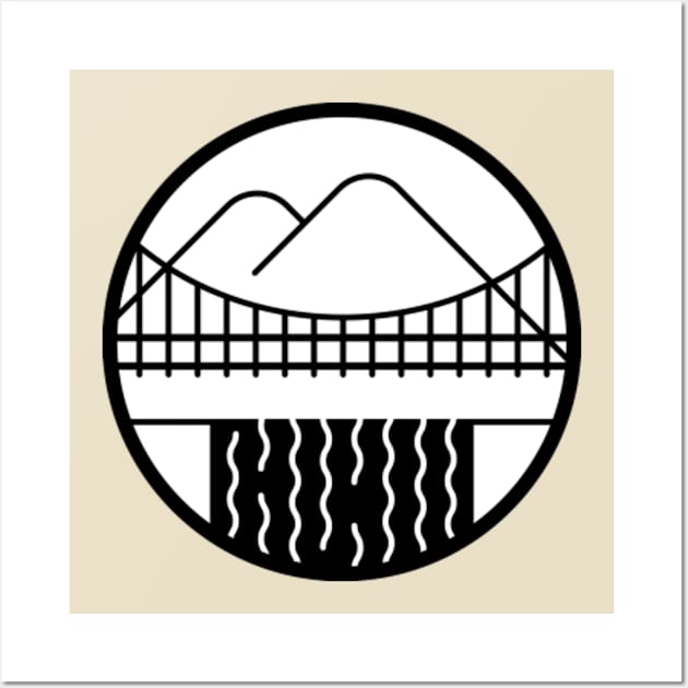 Tour Aotearoa - Hawea River Bridge Icon Wall Art by tomnapper